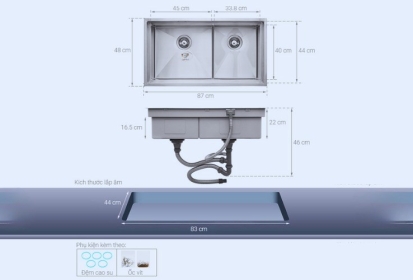 Hướng dẫn lắp đặt và sử dụng chậu rửa chén Erowin