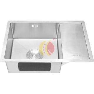 Chậu rửa 1 hộc cánh âm mặt đá - 6545VK
