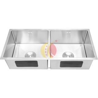 CHẬU RỬA 2 HỘC ÂM MẶT ĐÁ - 9845VK