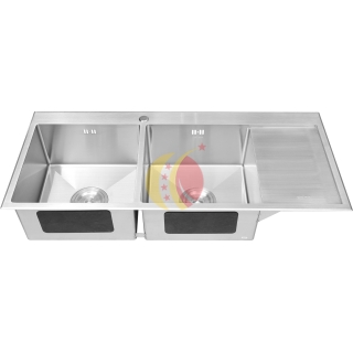 CHẬU RỬA 2 HỘC CÁNH - 12050VCM