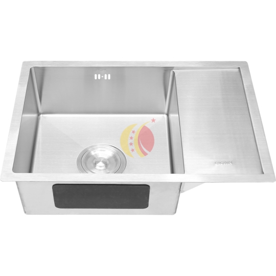 Chậu rửa 1 hộc cánh âm mặt đá - 6545VK