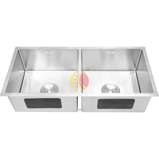 CHẬU RỬA 2 HỘC ÂM MẶT ĐÁ - 9845VK